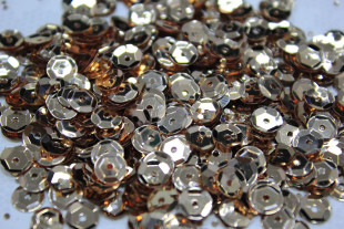 Пайетки россыпью 6 мм 10 г №65 белое серебро