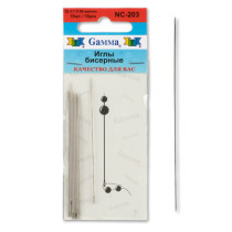 " Gamma" Иглы бисерные сталь NC- 203 d 0. 7 мм 10 шт d 0. 7 мм