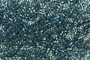 Бисер Япония MIYUKI Delica цилиндрический 11/0 5г DB-0921 игристый blue topaz с цветной линией