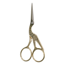 Ножницы " Gamma" G- 911 для рукоделия " Цапельки" в блистере 92 мм под золото