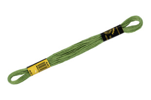 Нитки для вышивания "ПНК им. Кирова" мулине 100% мерсеризованный хлопок 8 м №4010 травяной