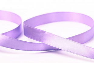 Лента атласная 12 мм ( 1/2 ") "Gamma" №034 т.сиреневый 33 метра