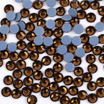 Страз клеевой " Zlatka" RS/ 144 SS12 3 - 3. 2 мм акрил 144 шт в пакете с еврослотом 009 табачный ( smoked topaz) 